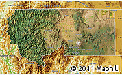 Satellite Map of Siskiyou County, physical outside