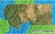 Satellite Map of Siskiyou County, political outside