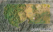 Satellite Map of Siskiyou County, semi-desaturated