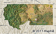 Satellite Map of Siskiyou County, shaded relief outside