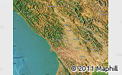 Satellite Map of Sonoma County
