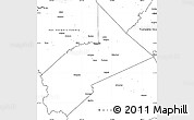 Blank Simple Map of Stanislaus County