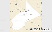 Classic Style Simple Map of Stanislaus County