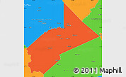 Political Simple Map of Stanislaus County