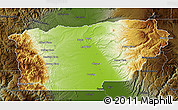 Physical Map of Tehama County, darken