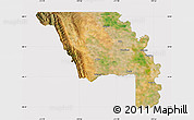 Satellite Map of Yolo County, cropped outside