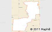 Classic Style Simple Map of ZIP code 00027