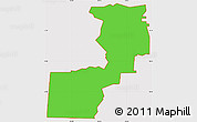 Political Simple Map of ZIP code 00027, cropped outside