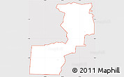 Silver Style Simple Map of ZIP code 00027, cropped outside