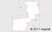 Silver Style Simple Map of ZIP code 00027