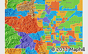 Political Map of ZIP code 80004