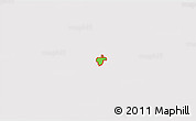 Political 3D Map of ZIP code 80010, cropped outside