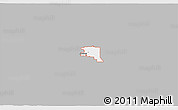 Gray 3D Map of ZIP code 80011, single color outside