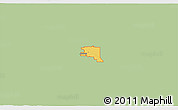 Savanna Style 3D Map of ZIP code 80011, single color outside