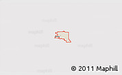 Shaded Relief 3D Map of ZIP code 80011, cropped outside