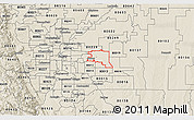 Shaded Relief 3D Map of ZIP code 80011