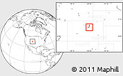 Blank Location Map of ZIP code 80011
