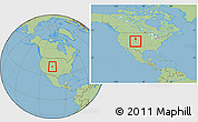 Savanna Style Location Map of ZIP code 80011, within the entire country