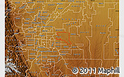 Physical Map of ZIP code 80011
