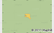 Savanna Style Map of ZIP code 80011, single color outside