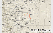 Shaded Relief Map of ZIP code 80011