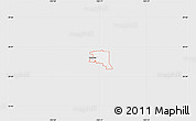 Silver Style Map of ZIP code 80011, single color outside