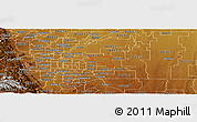 Physical Panoramic Map of ZIP code 80011
