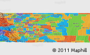 Political Panoramic Map of ZIP code 80011
