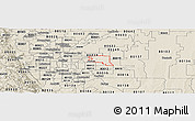Shaded Relief Panoramic Map of ZIP code 80011