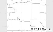Blank Simple Map of ZIP code 80011, no labels