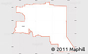 Classic Style Simple Map of ZIP code 80011, cropped outside