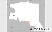 Gray Simple Map of ZIP code 80011