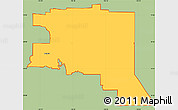 Savanna Style Simple Map of ZIP code 80011, cropped outside