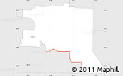 Silver Style Simple Map of ZIP code 80011