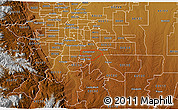 Physical 3D Map of ZIP code 80112