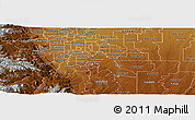 Physical Panoramic Map of ZIP code 80112