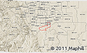 Shaded Relief 3D Map of ZIP code 80124