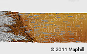 Physical Panoramic Map of ZIP code 80203