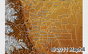 Physical Map of ZIP code 80209