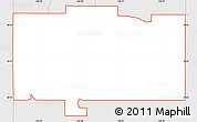 Silver Style Simple Map of ZIP code 80209