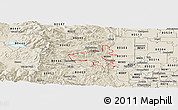 Shaded Relief Panoramic Map of ZIP code 80302