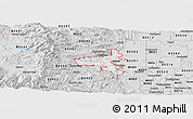 Silver Style Panoramic Map of ZIP code 80302