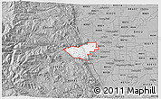Gray 3D Map of ZIP code 80401