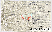 Shaded Relief 3D Map of ZIP code 80401
