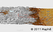 Physical Panoramic Map of ZIP code 80466