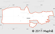 Silver Style Simple Map of ZIP code 80466