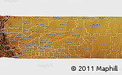 Physical Panoramic Map of ZIP code 80601