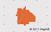 Political Map of ZIP code 80611, cropped outside