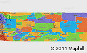 Political Panoramic Map of ZIP code 80621