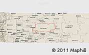 Shaded Relief Panoramic Map of ZIP code 80621
